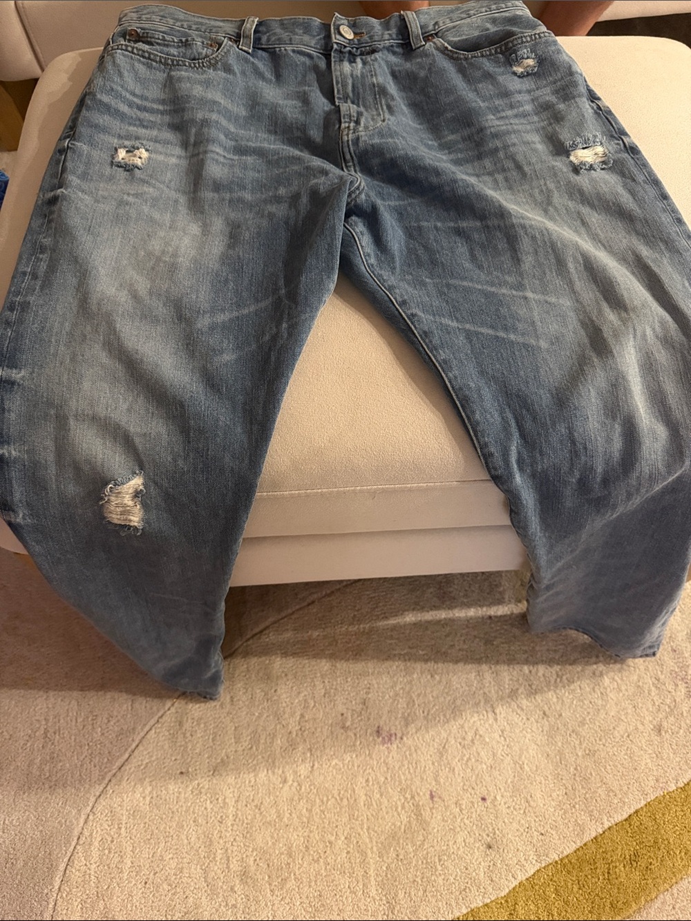 PacSun Relaxed Light Blue Distressed Jeans